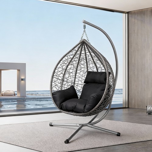 Hanging egg chair - hanging, stand